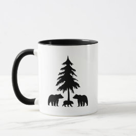 Bears in the Woods Coffee Mok