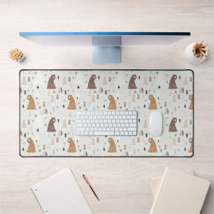 Bears mignonne dans le Motif Woods