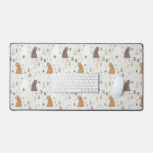 Bears mignonne dans le Motif Woods (Clavier et souris)