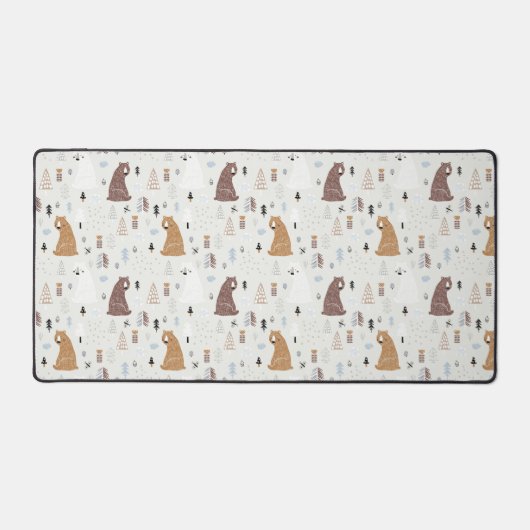 Bears mignonne dans le Motif Woods (Recto)