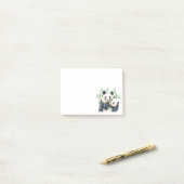 Bears Panda Cute Cuddling Aquarelle Notes post-it (Sur un bureau)