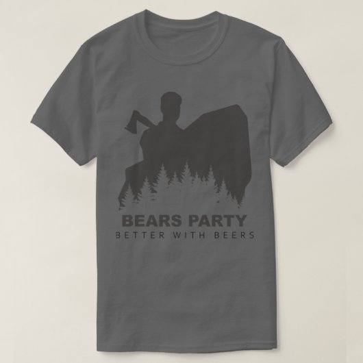 Bears party mieux avec bières Classic TShirt (Design devant)