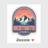  Beartooth Highway 212 Montana Road Sticker (Vel)