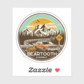  Beartooth Highway 212 Montana Road Sticker (Vel)