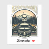  Beartooth Highway 212 Montana Road Sticker (Vel)