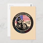 Beartooth Highway All American Road Motorcycle Briefkaart (Voorkant / Achterkant)