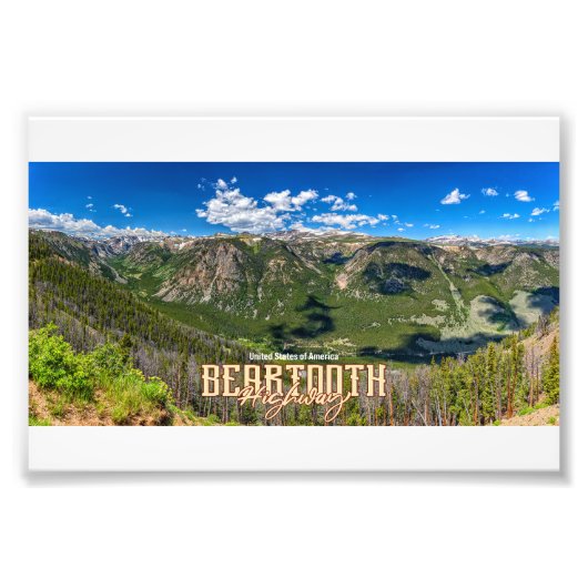 Beartooth Highway Foto Afdruk (Voorkant)
