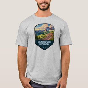 Beartooth Highway Montana Wyoming Schild T-shirt