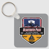 Beartooth Pass Motorfiets US 212 01 Sleutelhanger (Voorkant)