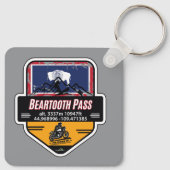 Beartooth Pass Motorfiets US 212 01 Sleutelhanger (Achterkant)