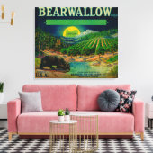 Bearwallow Apple Crate LabelHood River Canvas Afdruk (Insitu (Woonkamer))
