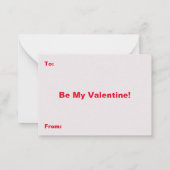 Beary Big Heart Ours Rouge Valentines Cartes pour (Dos)