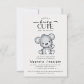 Beary Cute Beer Baby shower Kaart (Voorkant)