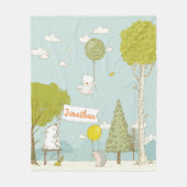 Beary Cute Fleece Deken (Voorkant)