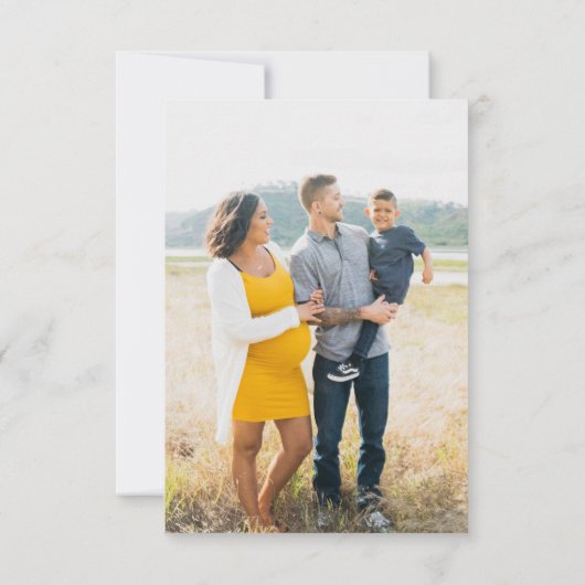 Beary Cute Woodland Baby shower Bedankkaart (Achterkant)