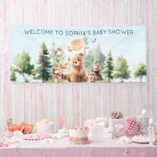 Beary Cute Woodland Baby shower Spandoek