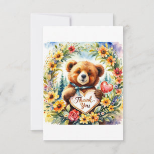 Beary dankbaar! bedankkaart