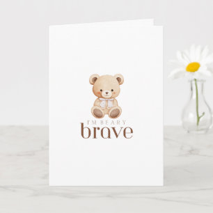 beary dappere kinderkanker zieke kinderen schattig kaart