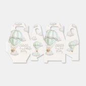 Beary eerste Teddy Bear Hete Luchtballon Verjaarda Bedankdoosjes (Uitgevouwen)