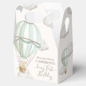 Beary eerste Teddy Bear Hete Luchtballon Verjaarda Bedankdoosjes (Geopend)