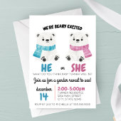 Beary Excitée Genre Reveale Invitation