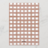 Beary First Birthday Gingham Photo Invitation (Dos)