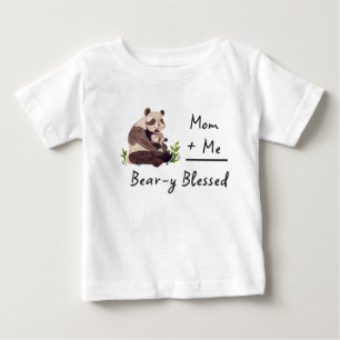 Beary Geblesseerd Panda Baby Shirt   Bijpassend Ca