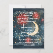 Beary Happy Camper Digitale Download Uitnodiging (Achterkant)