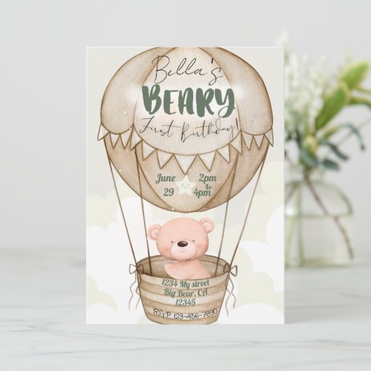 Béary Invitation d'anniversaire (Debout devant)