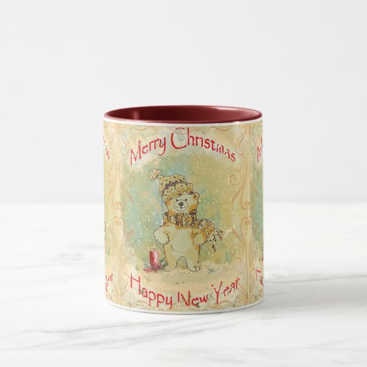 Beary Joyeux Christmas Mug (Centre)