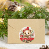 Beary Joyeux Noël Autocollant