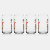 Beary kerst blikvorm glas (Links)