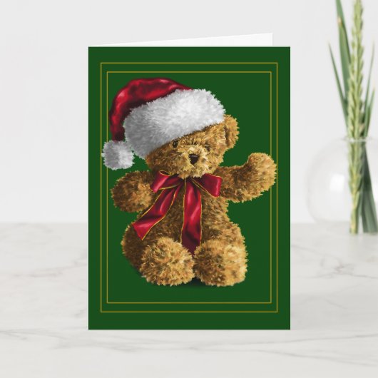 Beary kerst feestdagen kaart (Voorkant)