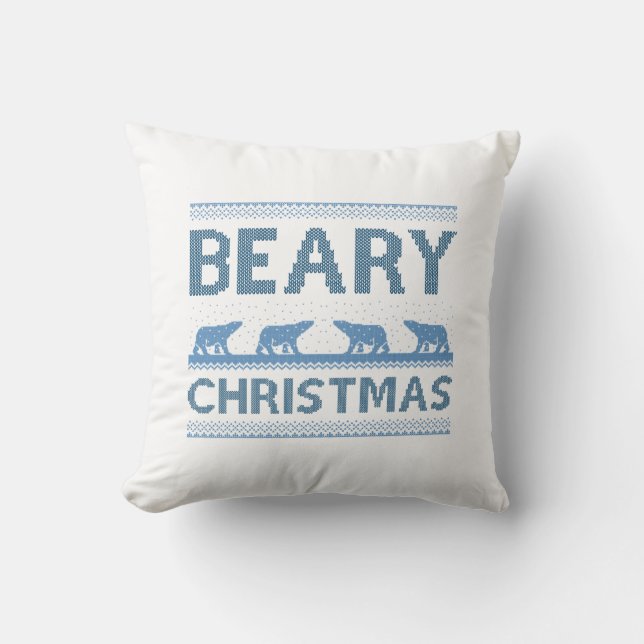 Beary kerst kussen (Voorkant)