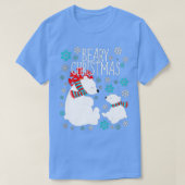 Beary Kerstpoar Beren Funny Xmas Gift T-shirt (Design voorkant)