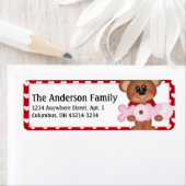 Beary Many Saint Valentin Étiquettes de adresse d8 (En situation)