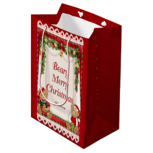 Beary Merry Christmas - Naam aanpassen Medium Cadeauzakje