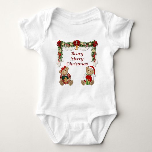 Beary Merry kerst Romper (Voorkant)