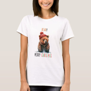 Beary Merry kerst T-shirt