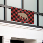 Beary Merry-kerstbanner Spandoek (Buitenkant Gebouw)
