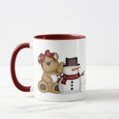 Beary Merry-Mok voor kerstmis Mok (Links)
