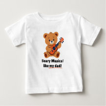 Beary Musical Comme Mon Papa Toddler T-Shirt