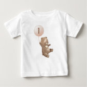Beary Premier anniversaire bébé T-shirt ours Bear  (Devant)