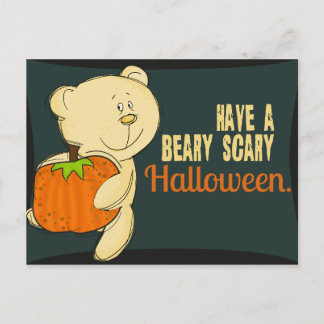 Beary Scary Halloween Briefkaart