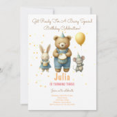 Beary Special Anniversaire Bash Invitation (Devant)