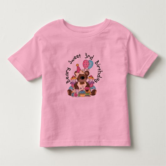 Beary Sweet 3e Anniversaire Tshirts et cadeaux (Devant)