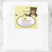 Béary Sweet Bear & Bee CARRÉ Favoriser Sticker (Sac)