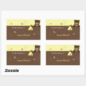 Beary Sweet Beer & Bee Custom Boek Bord Sticker (Vel)