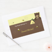 Beary Sweet Beer & Bee Custom Boek Bord Sticker (Envelop)