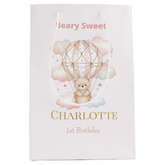 Beary Sweet Heet Luchtballon Verjaardag Medium Cadeauzakje